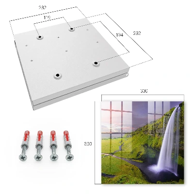 Key box for wall Mountain waterfall