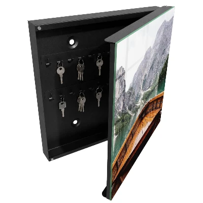 Wall mounted key box Mountain lake
