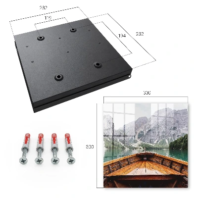 Wall mounted key box Mountain lake