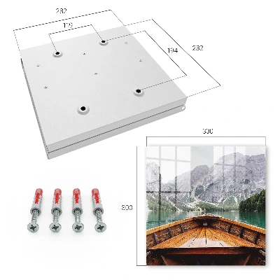 Wall mounted key box Mountain lake
