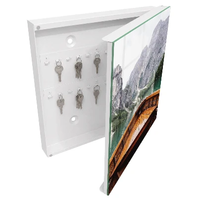 Wall mounted key box Mountain lake