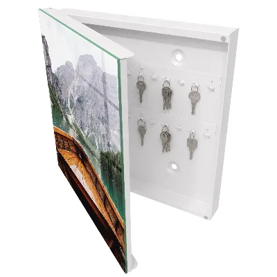Wall mounted key box Mountain lake