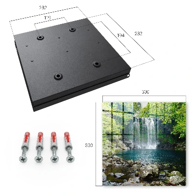 Key box for wall Natural waterfall