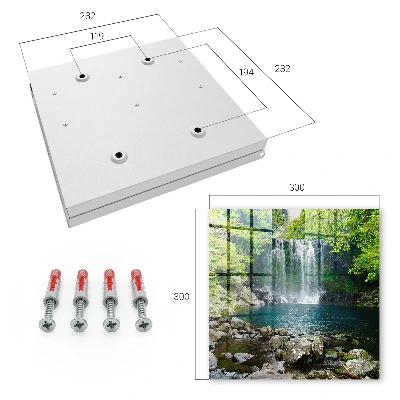Key box for wall Natural waterfall