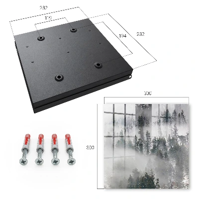 Wall mounted key box Misty green
