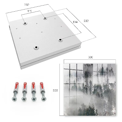Wall mounted key box Misty green