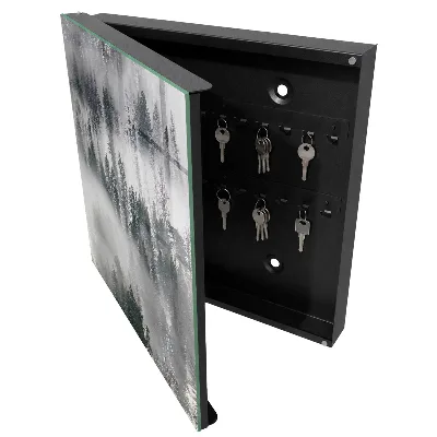 Wall mounted key box Misty green