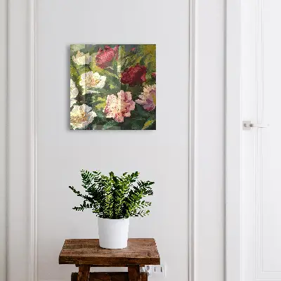Key cabinet Colorful flowers