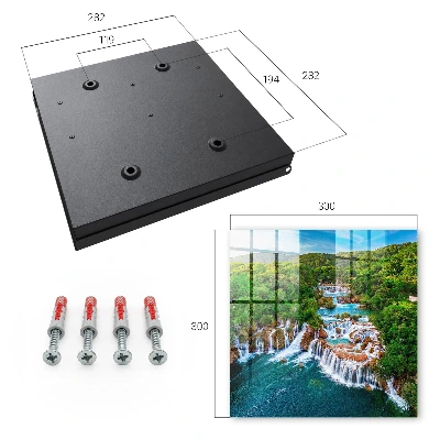 Key box for wall Nature waterfalls