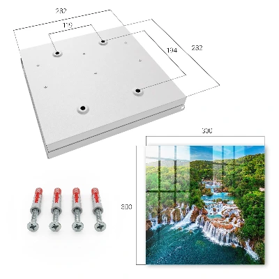 Key box for wall Nature waterfalls