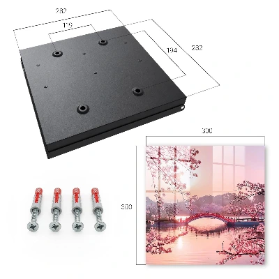 Wall mounted key box Spring bridge