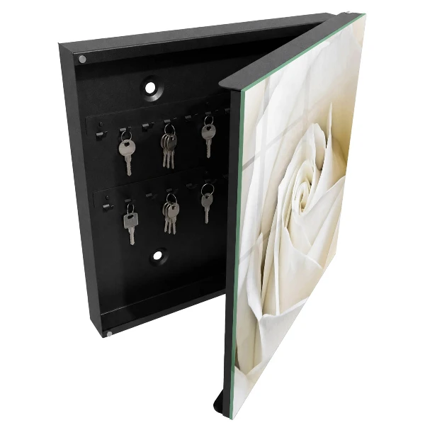 Key cabinet White rose