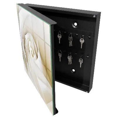 Key cabinet White rose