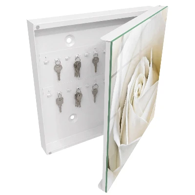 Key cabinet White rose