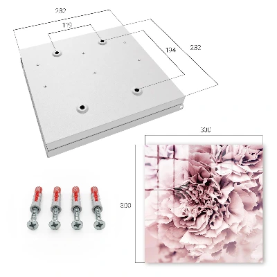 Key cabinet Pink flower