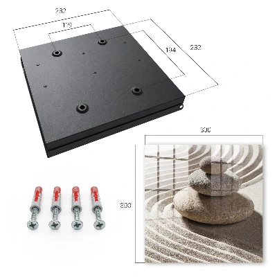 Wall mounted key box Zen composition