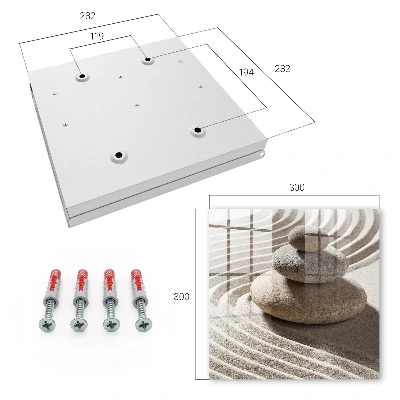 Wall mounted key box Zen composition