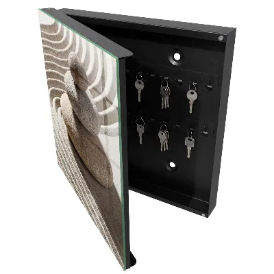 Wall mounted key box Zen composition