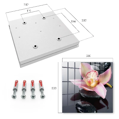 Key cabinet Orchid stones