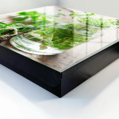 Key box for wall Green herbs