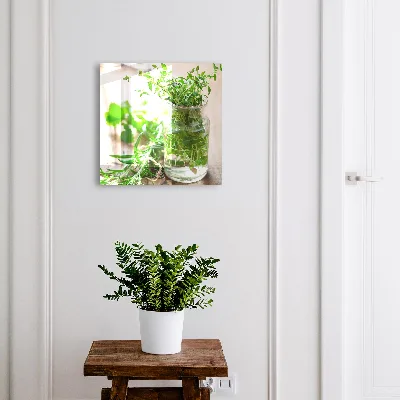 Key box for wall Green herbs