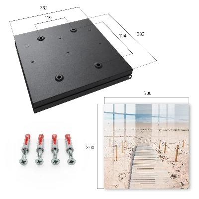 Wall mounted key box Sea beach