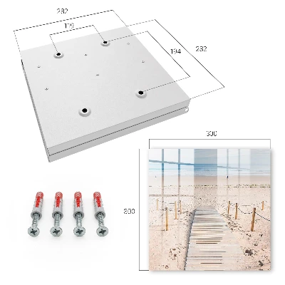 Wall mounted key box Sea beach