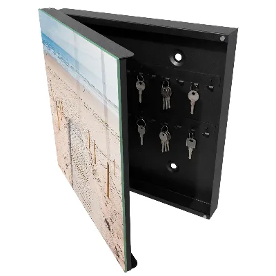 Wall mounted key box Sea beach