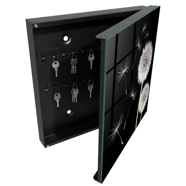 Wall mounted key box Delicate dandelions