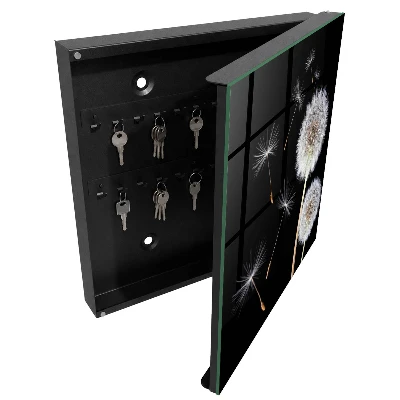 Wall mounted key box Delicate dandelions