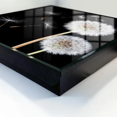 Wall mounted key box Delicate dandelions