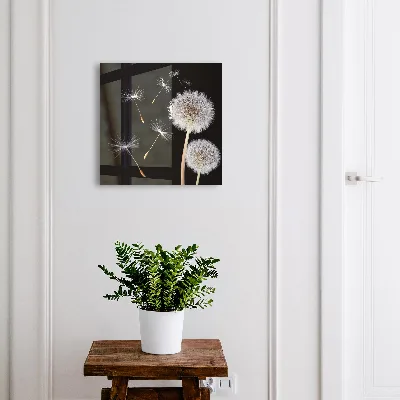 Wall mounted key box Delicate dandelions