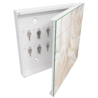 Key cabinet Cream roses