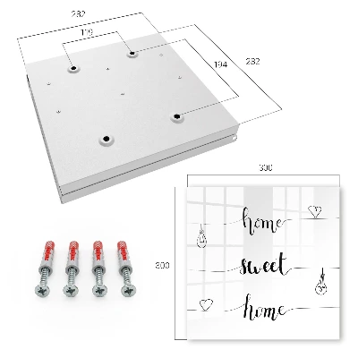Key box for wall Home sweet home