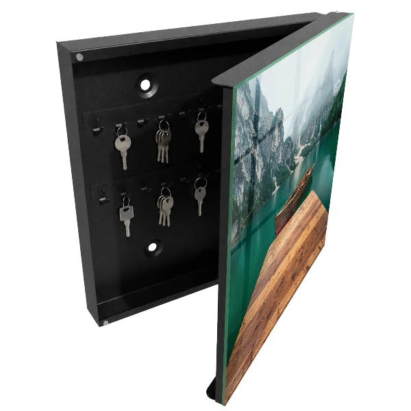 Wall mounted key box Mountain lake