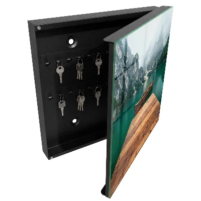 Wall mounted key box Mountain lake