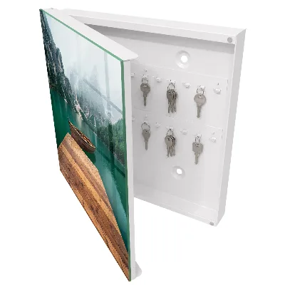Wall mounted key box Mountain lake