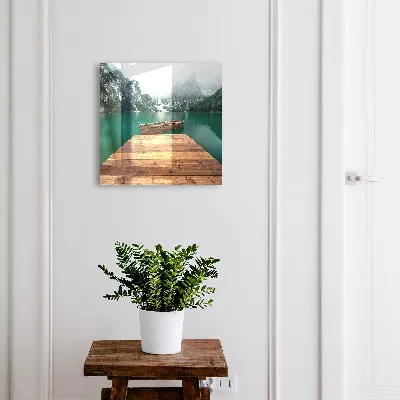 Wall mounted key box Mountain lake