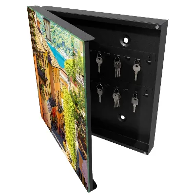 Key cabinet Colorful town