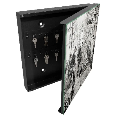 Key box for wall City charm