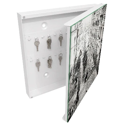 Key box for wall City charm