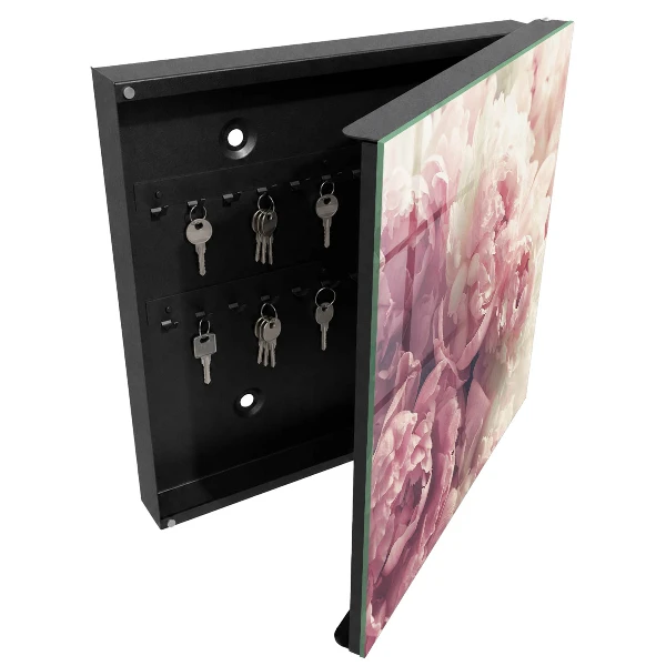 Key cabinet Peony flowers