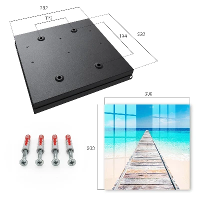 Key box for wall Sea harbor