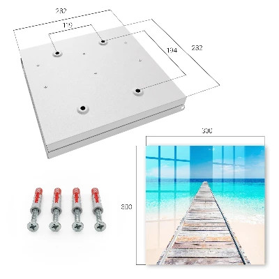 Key box for wall Sea harbor