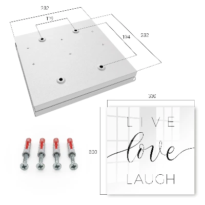 Wall mounted key box Motivational quotes