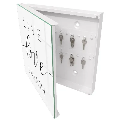 Wall mounted key box Motivational quotes