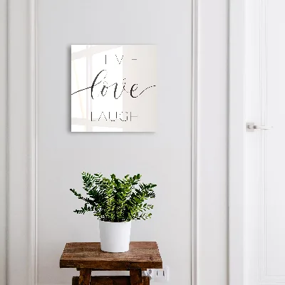Wall mounted key box Motivational quotes
