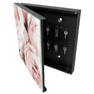 Key box for wall Pastel roses