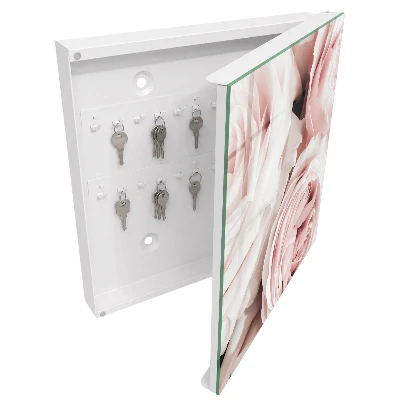 Key box for wall Pastel roses