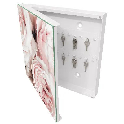 Key box for wall Pastel roses